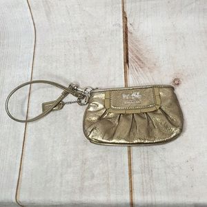 Coach Wristlet Gold